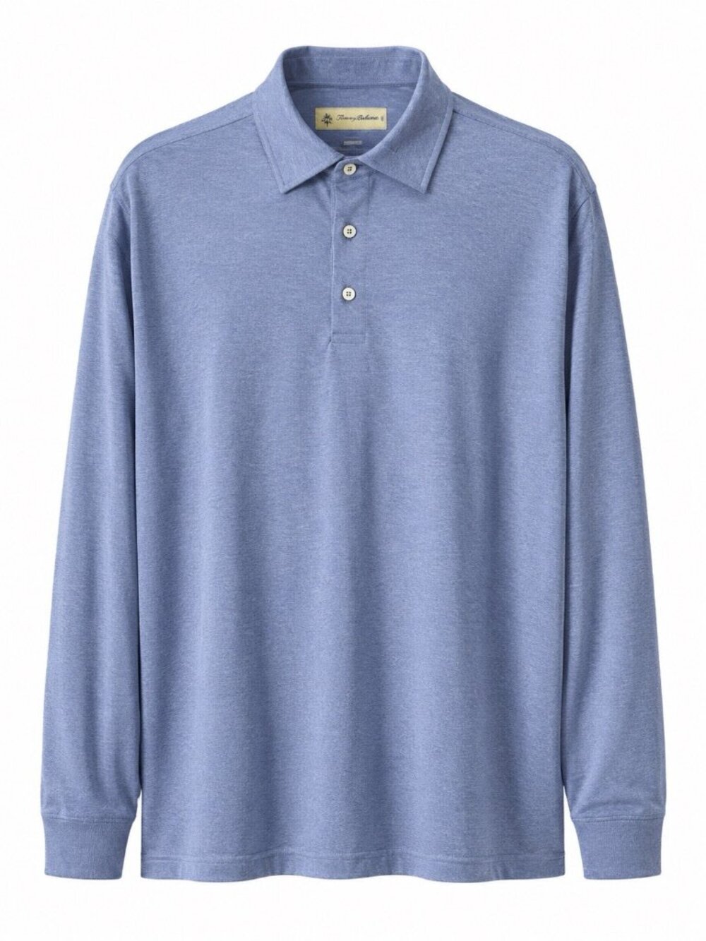 Donald Ross Mens Golf Polo Performance Shirt Long Sleeve Blue Size Large